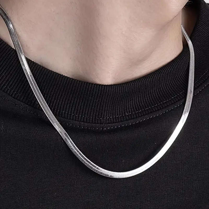 Stainless Steel Snake Chain Necklace 60CM