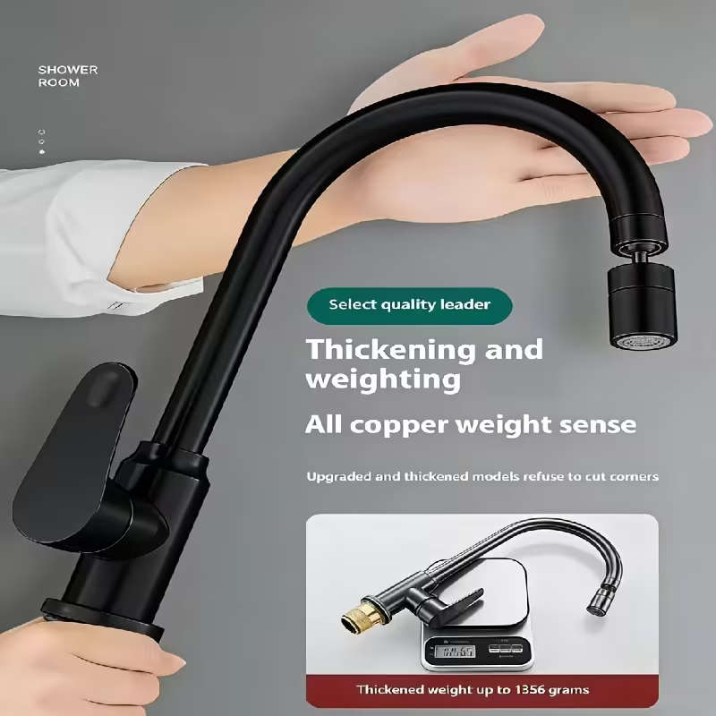 Modern Kitchen Faucet with Swirl- Sprayer