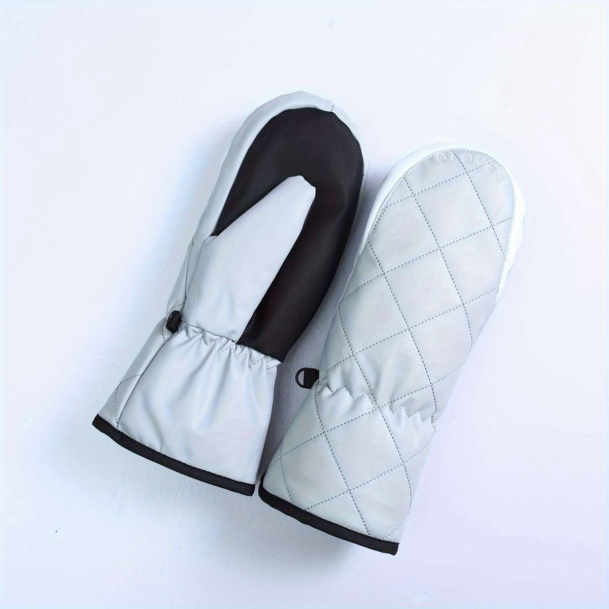 1 Pair Black R Applicable People Unisex Warm Gloves