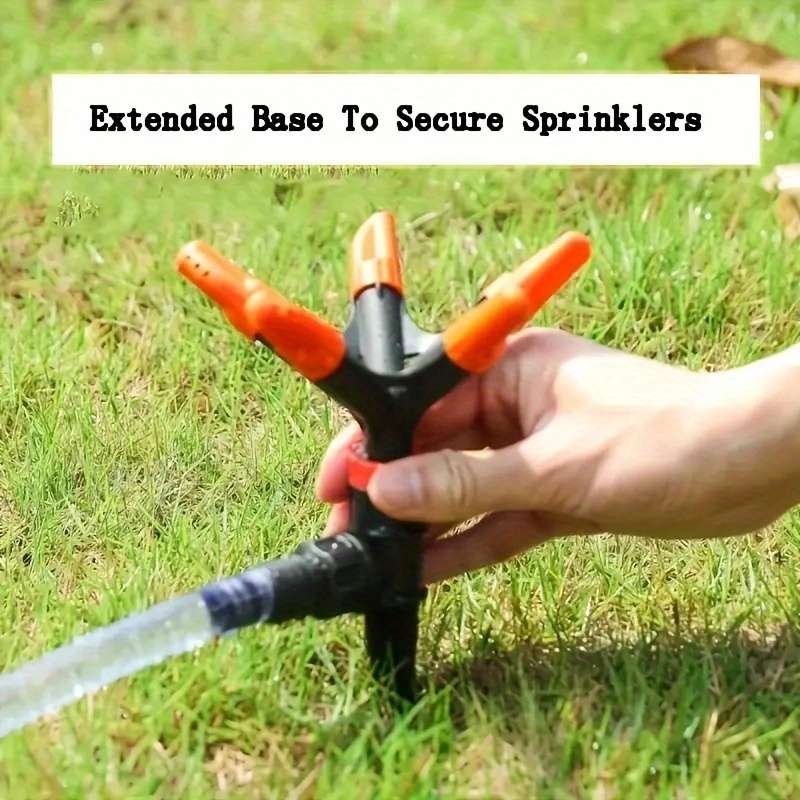 1Pc Rotating Lawn Sprinkler With Adjustable Nozzle