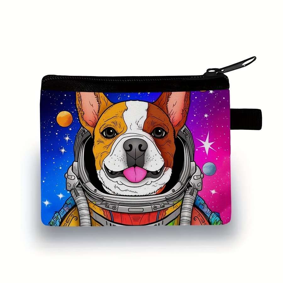 Cute Dog Pattern Coin Purse Lightweight And Durable Can Be Used To Store Banknotes And Coins