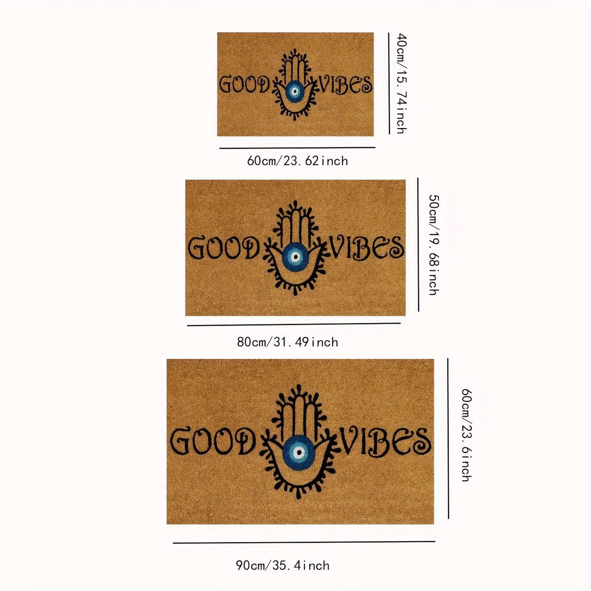 1Pc 23.6x35.4inch 60x90cm Floor Mat