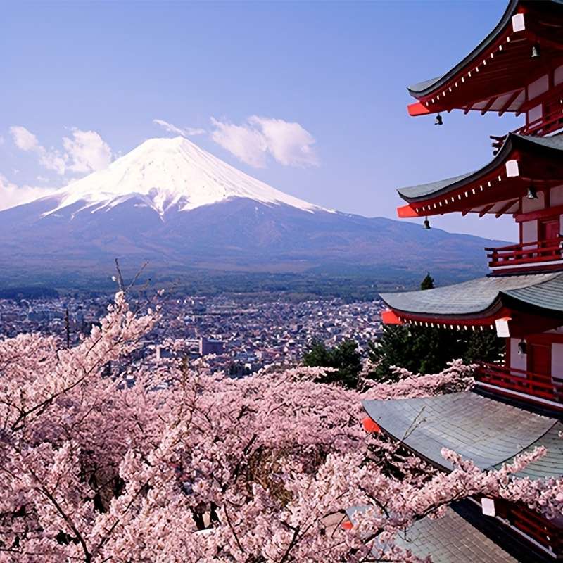 1000pcs Fuji Mountain Landscape Jigsaw Puzzle for Adults Mini 70.1cm x 50.04cm Pape