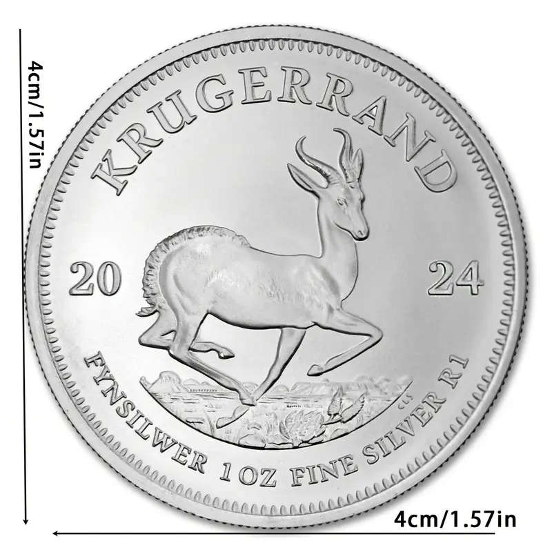 Krugerrand Silver Replica Collectible Coin