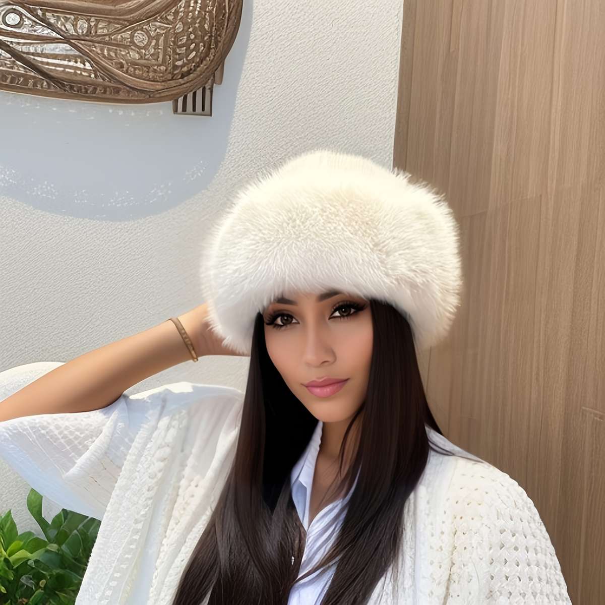 Thickened Warm Windproof Fisherman Hat New Women'S Winter Mongolian Coldproof Hat