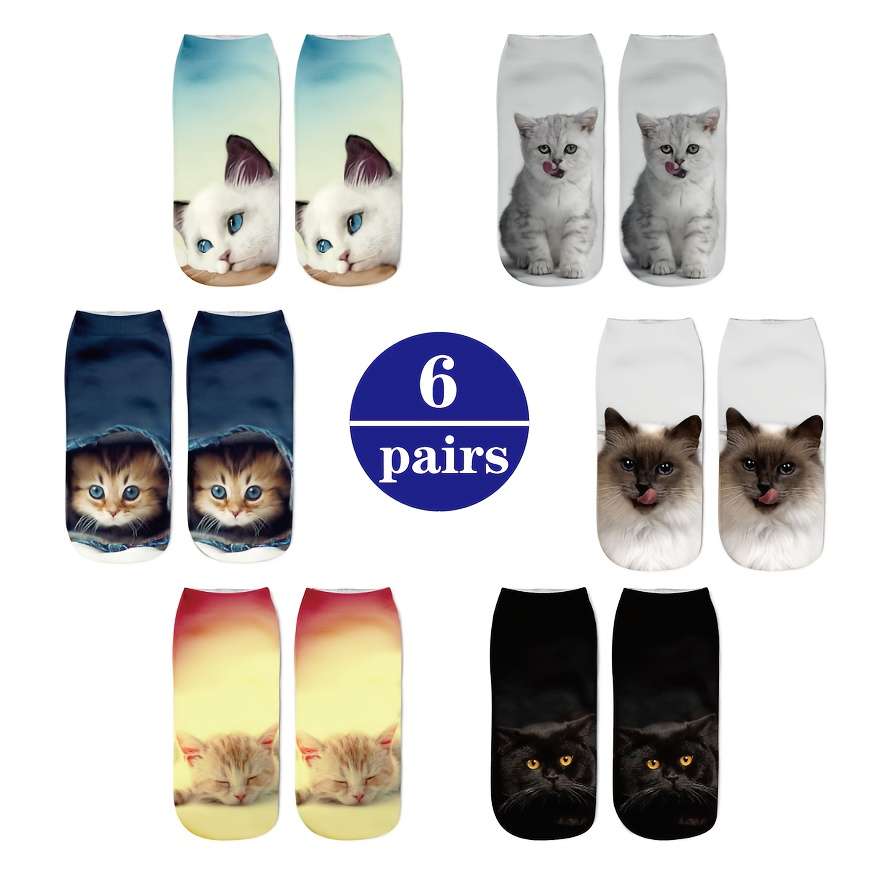 6 Pairs Of Models One Size High Elastic Socks