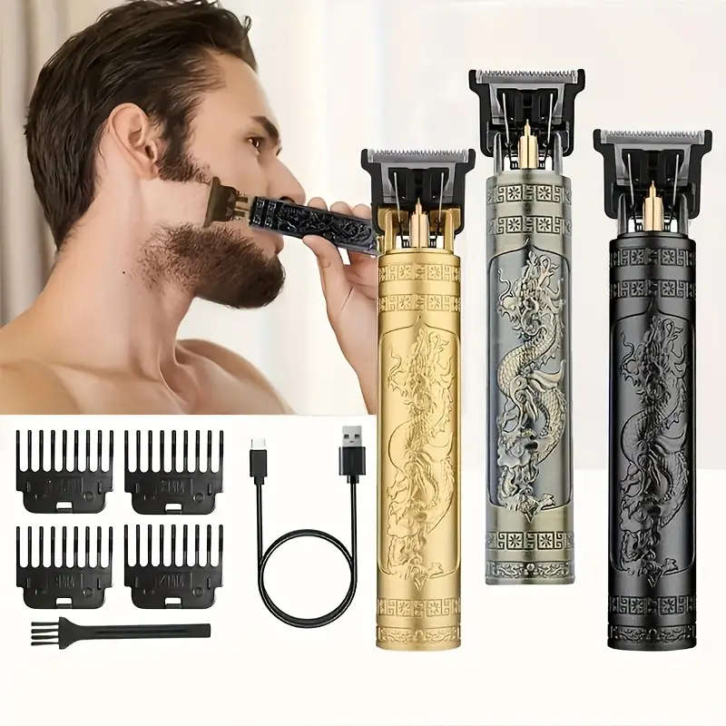 Men's Haircut Rechargeable Shaver Upgraded Dragon - Golden