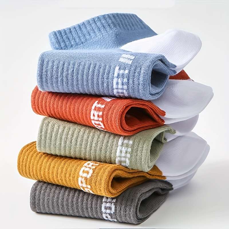 5 Pairs Mixed Color One Size High Elastic Socks