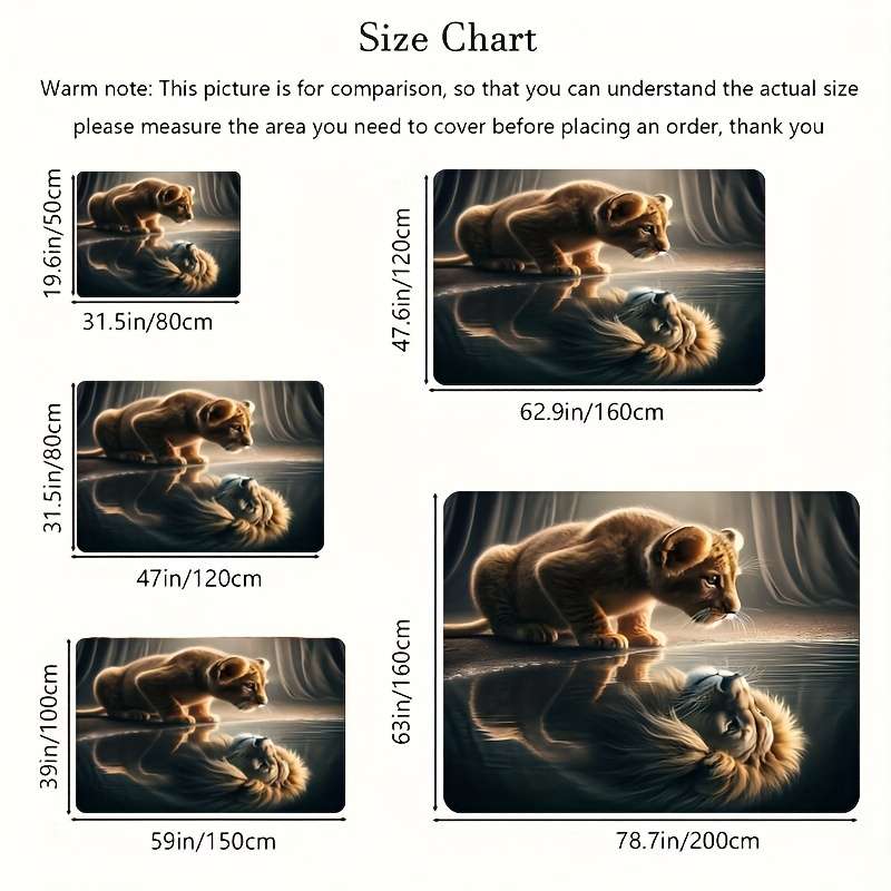 1Pc 63x78.7inch 160x200cm Floor Mat