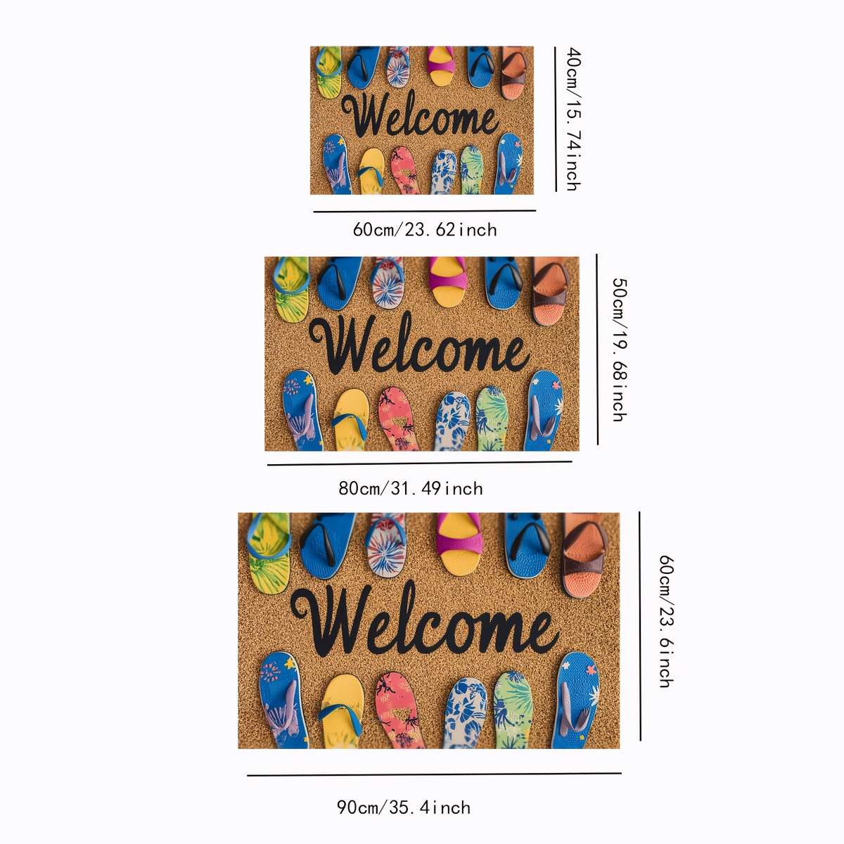 1Pc 19.69x31.50inch 50x80cm Floor Mat