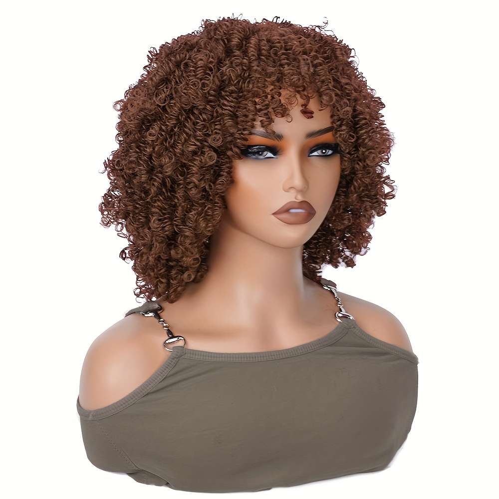 Black Auburn Brown 30.48Cm Fashion Design Wig