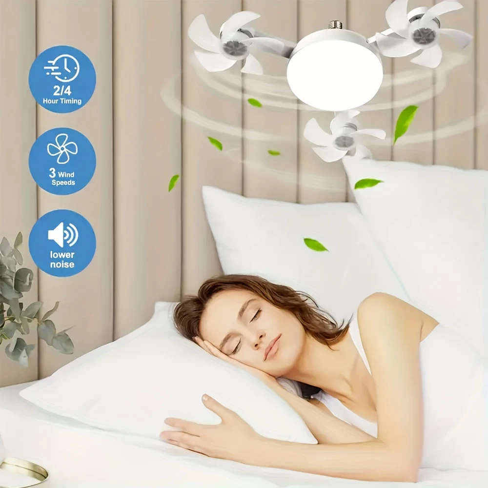 LED Smart Ceiling Fan Light