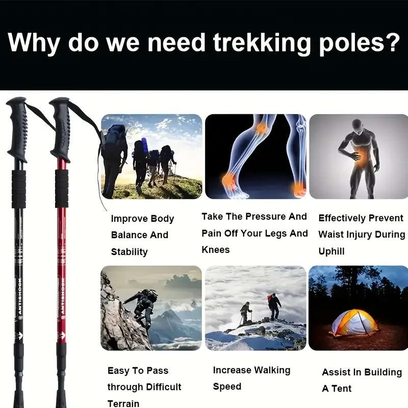 Adjustable Aluminum Trekking Poles