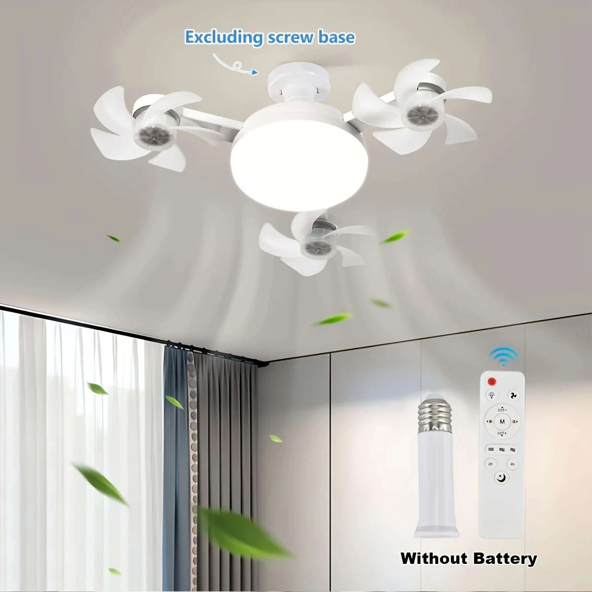 LED Smart Ceiling Fan Light