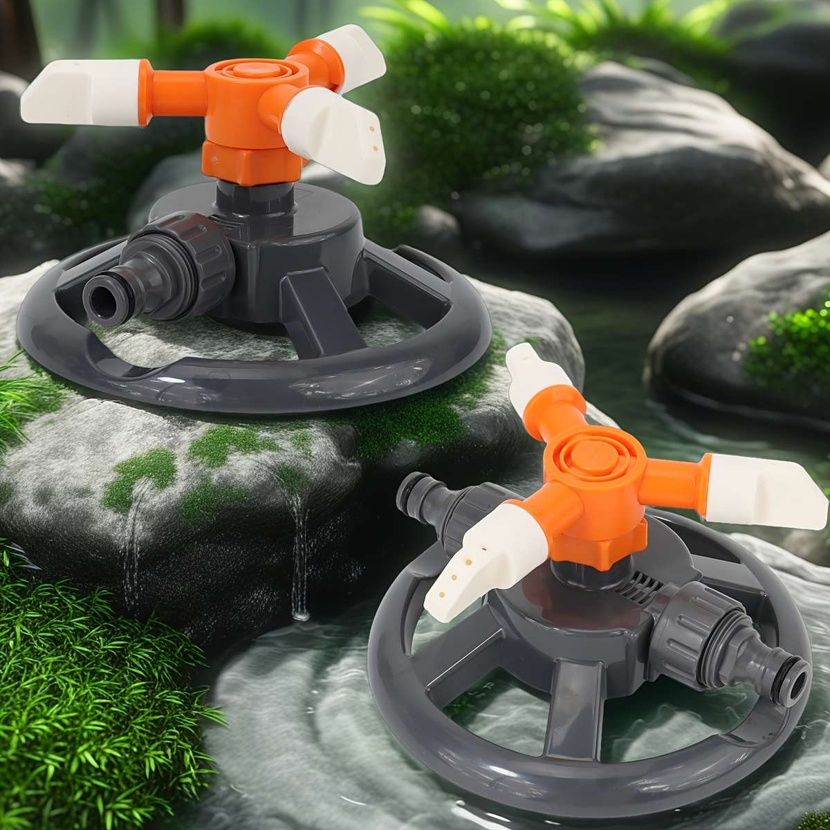 2Pcs Automatic Rotating Nozzle Set