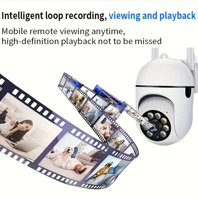 1080p HD Smart PTZ WiFi Security Camera - Indoor/Outdoor