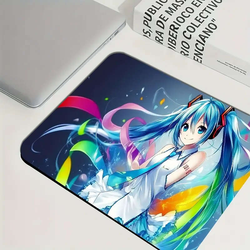 1pc 21x26cm Anime Music Festival Design Extended Mouse Pad Non-Slip Waterproof Washable Desk Mat