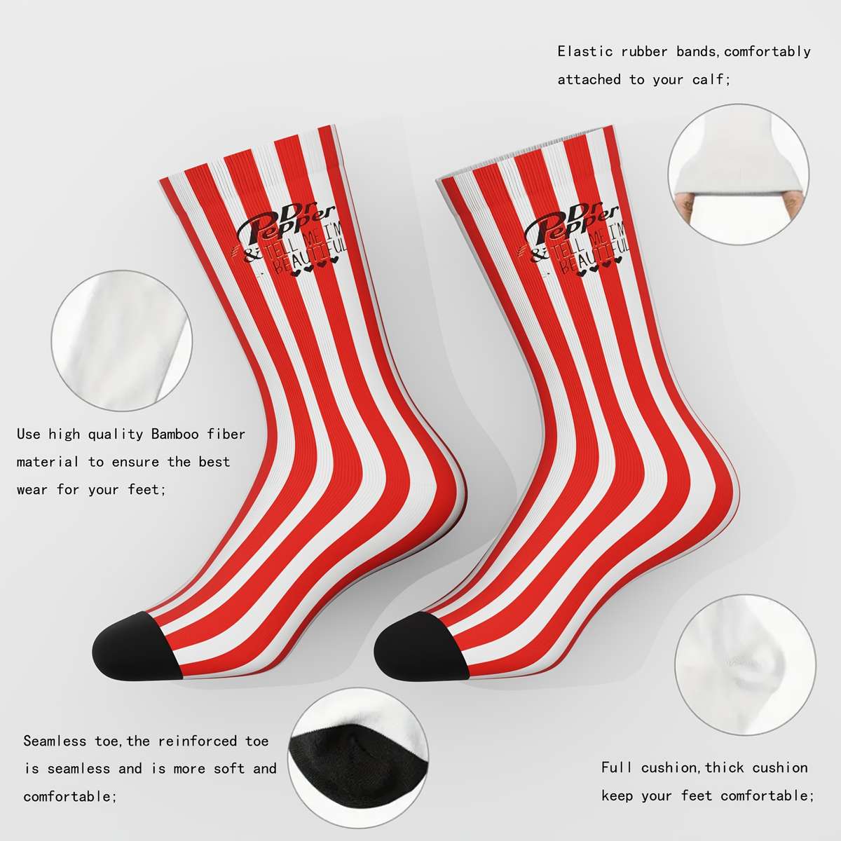 1 Pair Multicolor One Size Socks