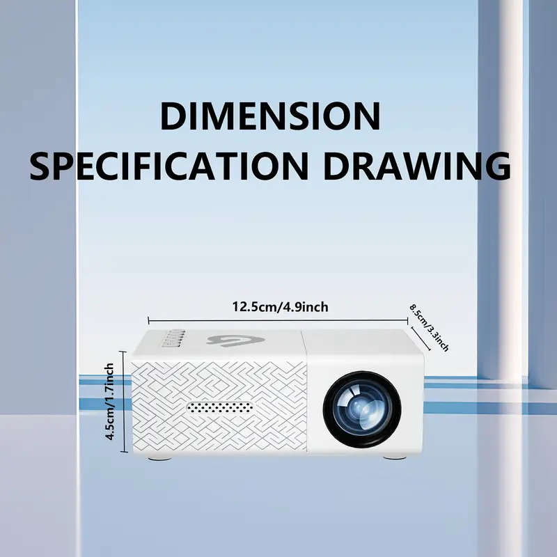 Portable Mini Projector with LED Light