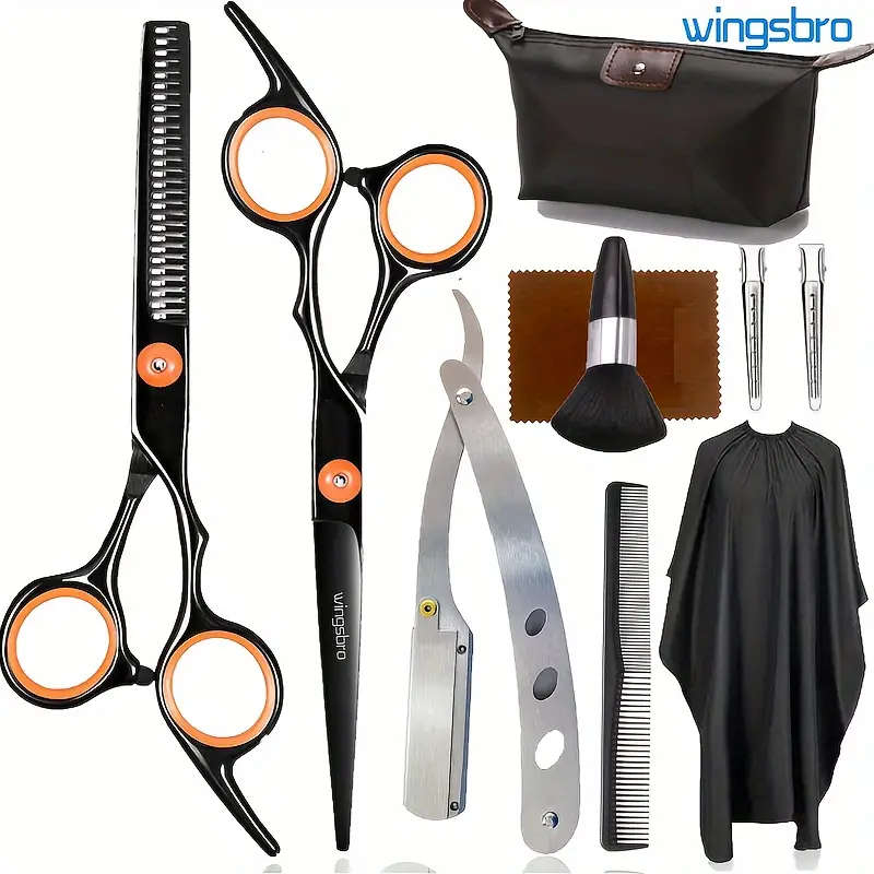 A Professional Hairdressing Set Meticulously Crafted Cutting And Thinning Scissors Stylish Tools