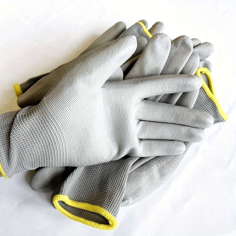 5 Pairs Size L Andpu Nylon Multi Purpose Work Gloves
