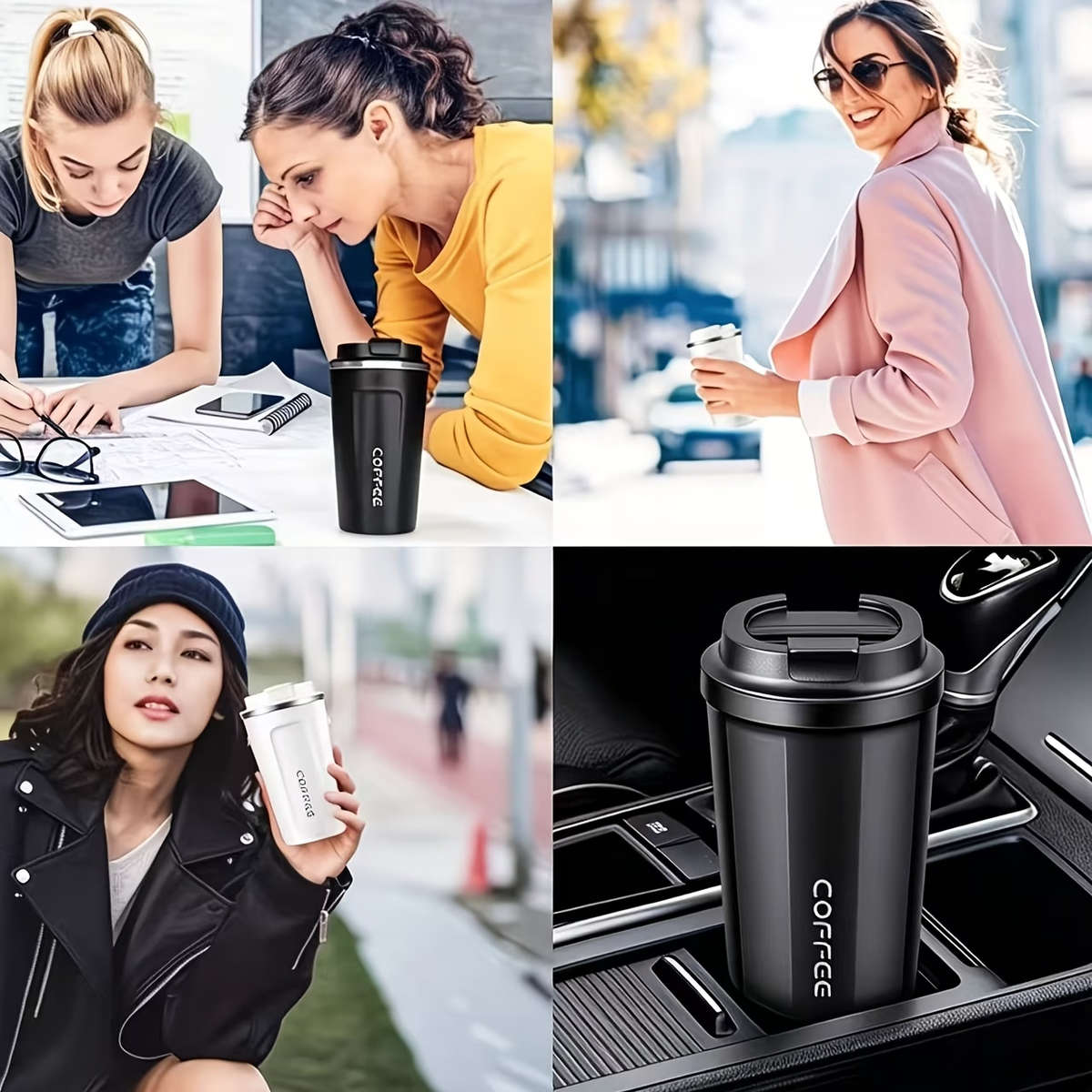 380ml Stainless Steel Insulated Coffee Mug