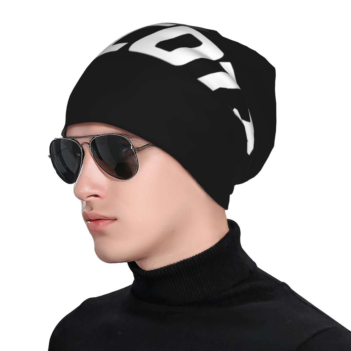 1pc Scott Beanie Hat Soft Polyester Blend Non-Woven Funky Style Stretchable Thin Bonnet for