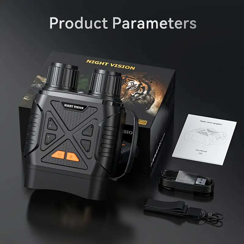 INSKAM Infrared Night Vision Scope 10X Magnification, 800m range, HD 1080P Digital Monocular