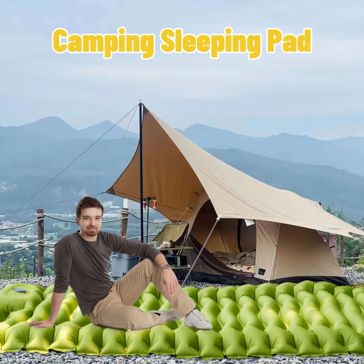 Inflatable Sleeping Pad - Lightweight Camping Mattress