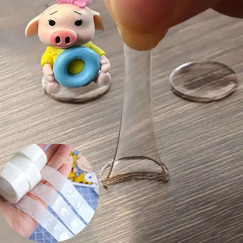 Round Transparent Dot Adhesive