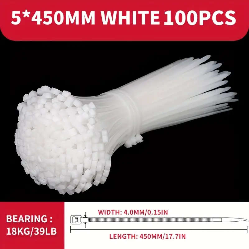 White Nylon Cable Ties