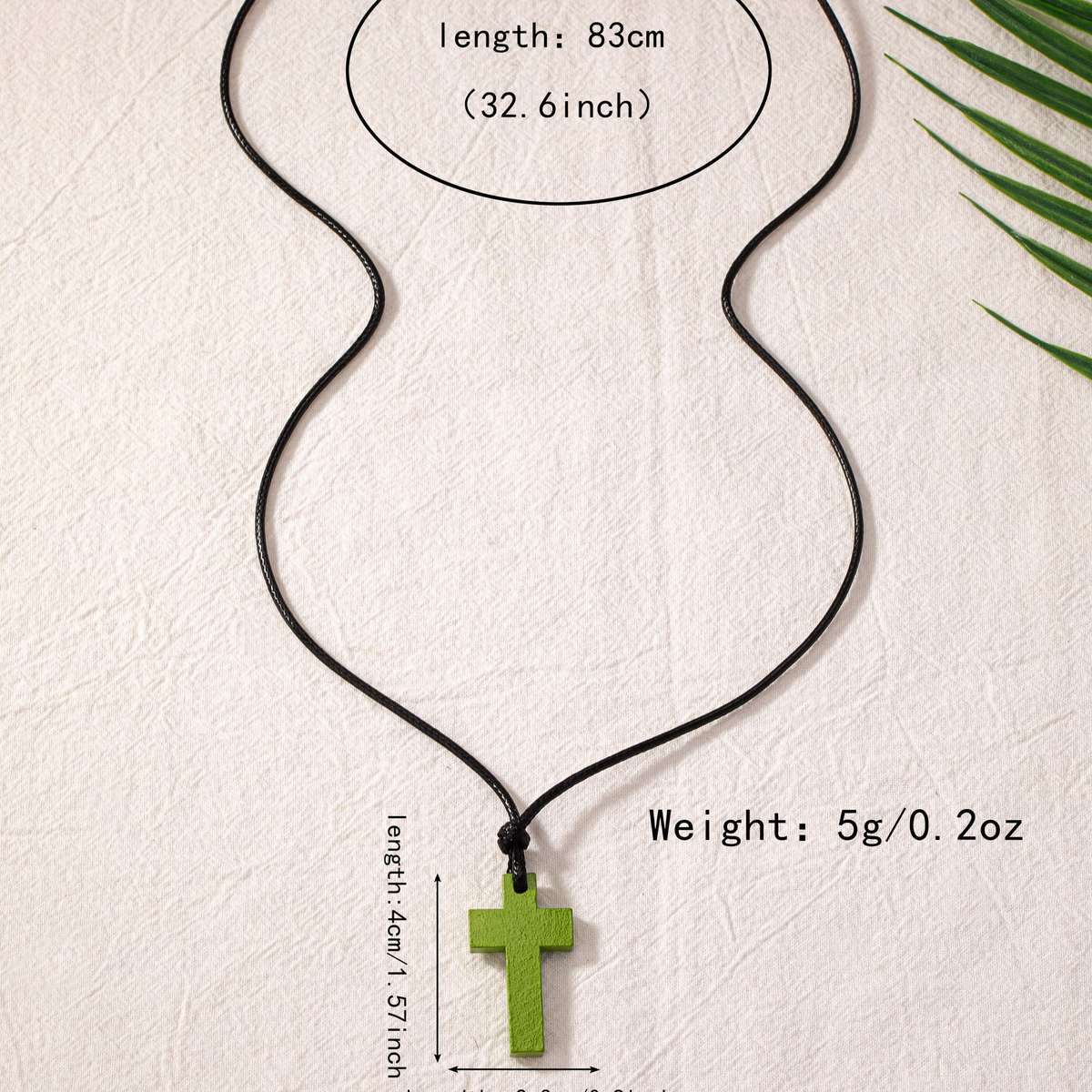 1 Piece Green Jesus Theme Pendant
