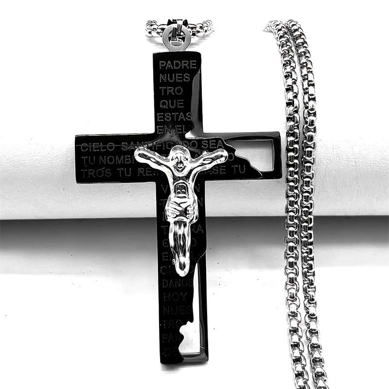 1 Piece Golden Jesus Theme Pendant