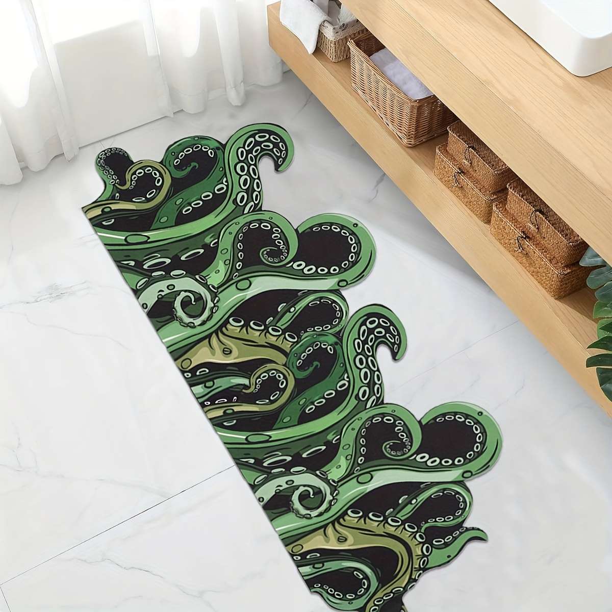 1Pc Green 8Ox8Ocm Floor Mat