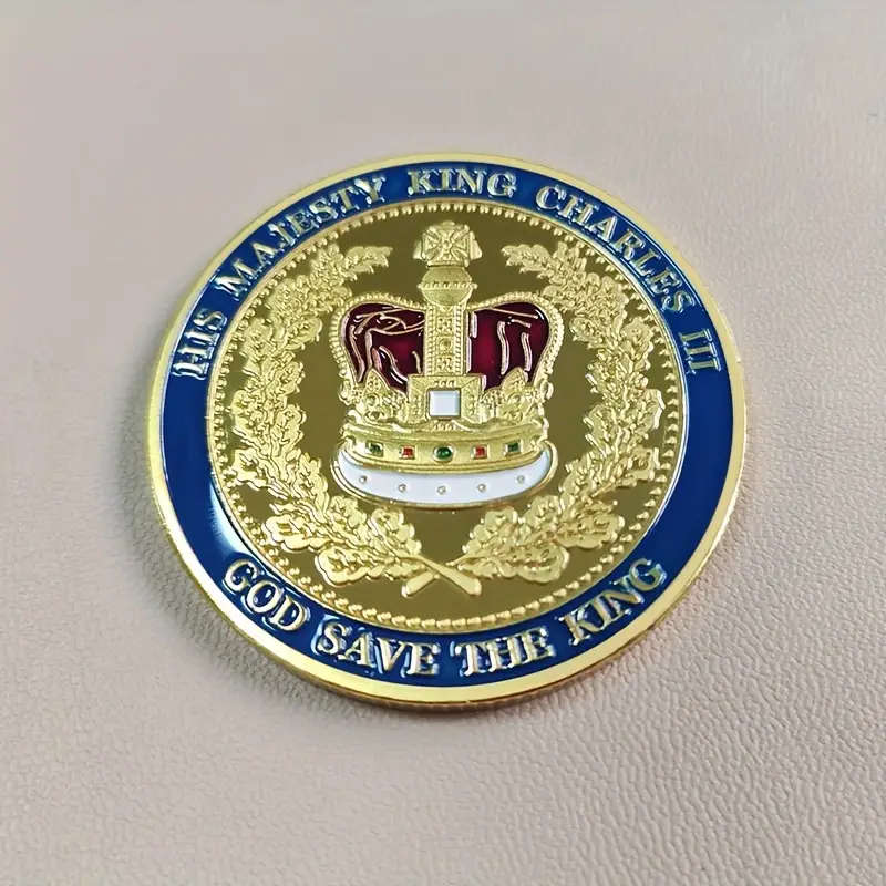 King Charles III 2023 Gold Commemorative Coin 40MM