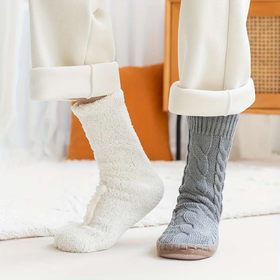 1 Pair Grey S-M 35-40 Socks