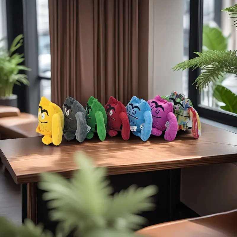 7-Piece Mixed Emotion Monster Plush Set
