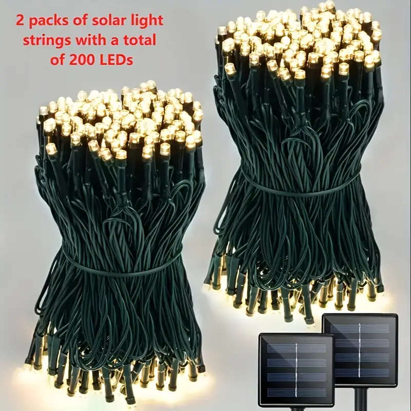 Two Strings Of Outdoor Lights White