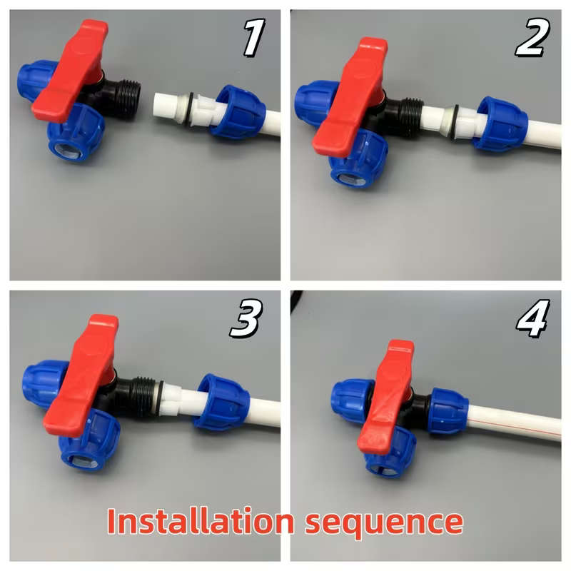 PE20 High Flow Quick Connect Three-Way Valve