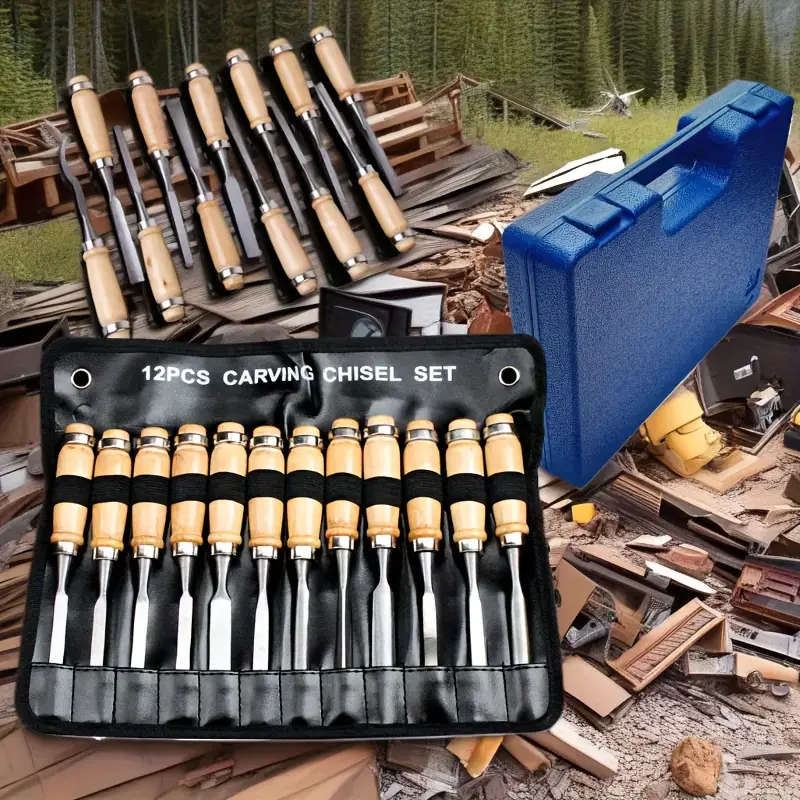 12-Piece Wood Carving Chisel Set