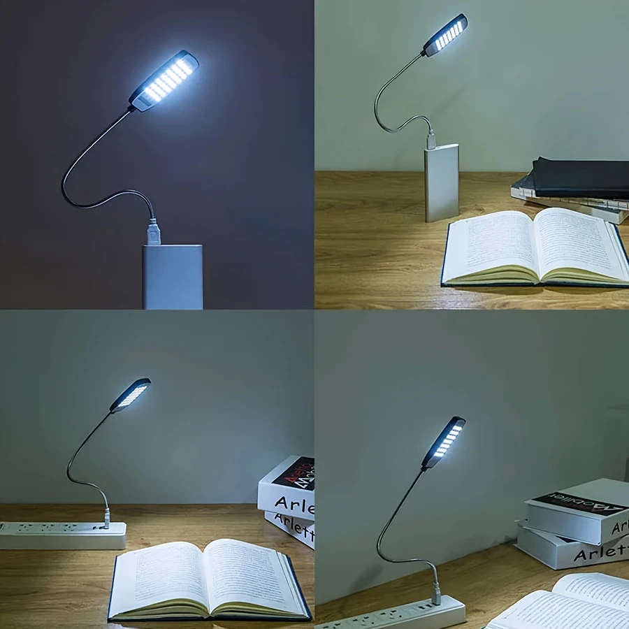 1pc 28LED Super Bright USB Plug-in Night Light with Switch Portable Computer Light Reading Light