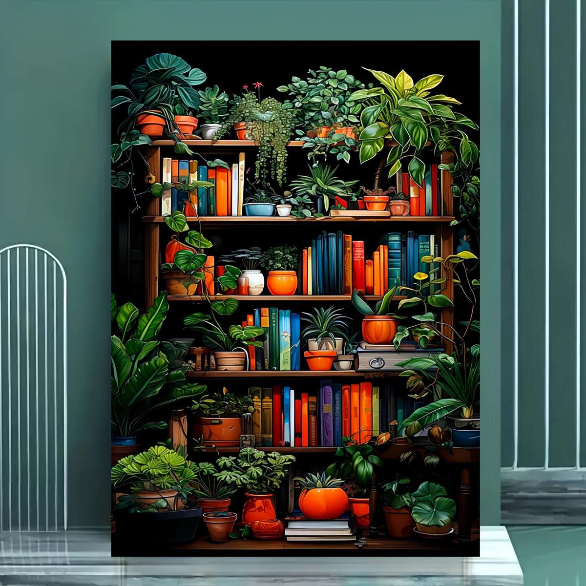 1000pcs DIY Jigsaw Puzzle Bookshelf Design Thick Durable White Cards Perfect fo