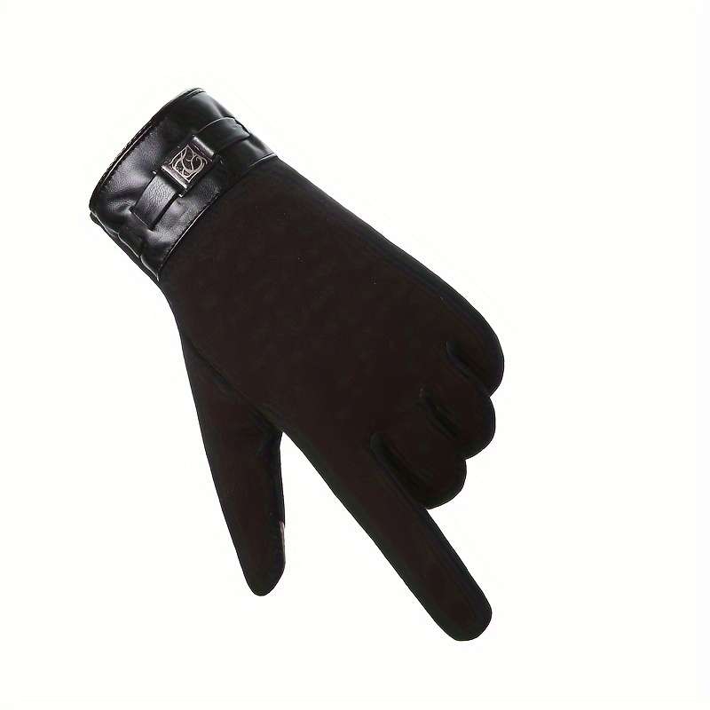 1 Pair Grey Warm Gloves