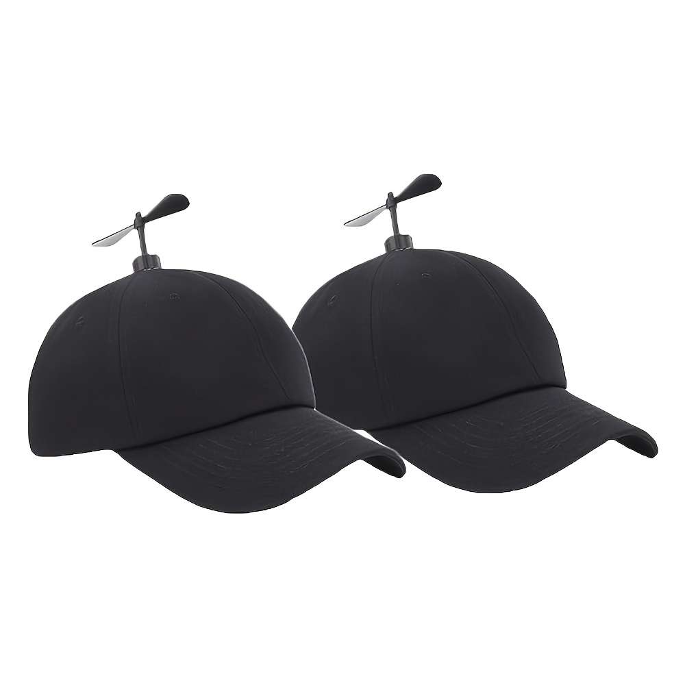 Adjustable Baseball Cap with Propeller Design Unisex Lightweight Breathable Acrylic M