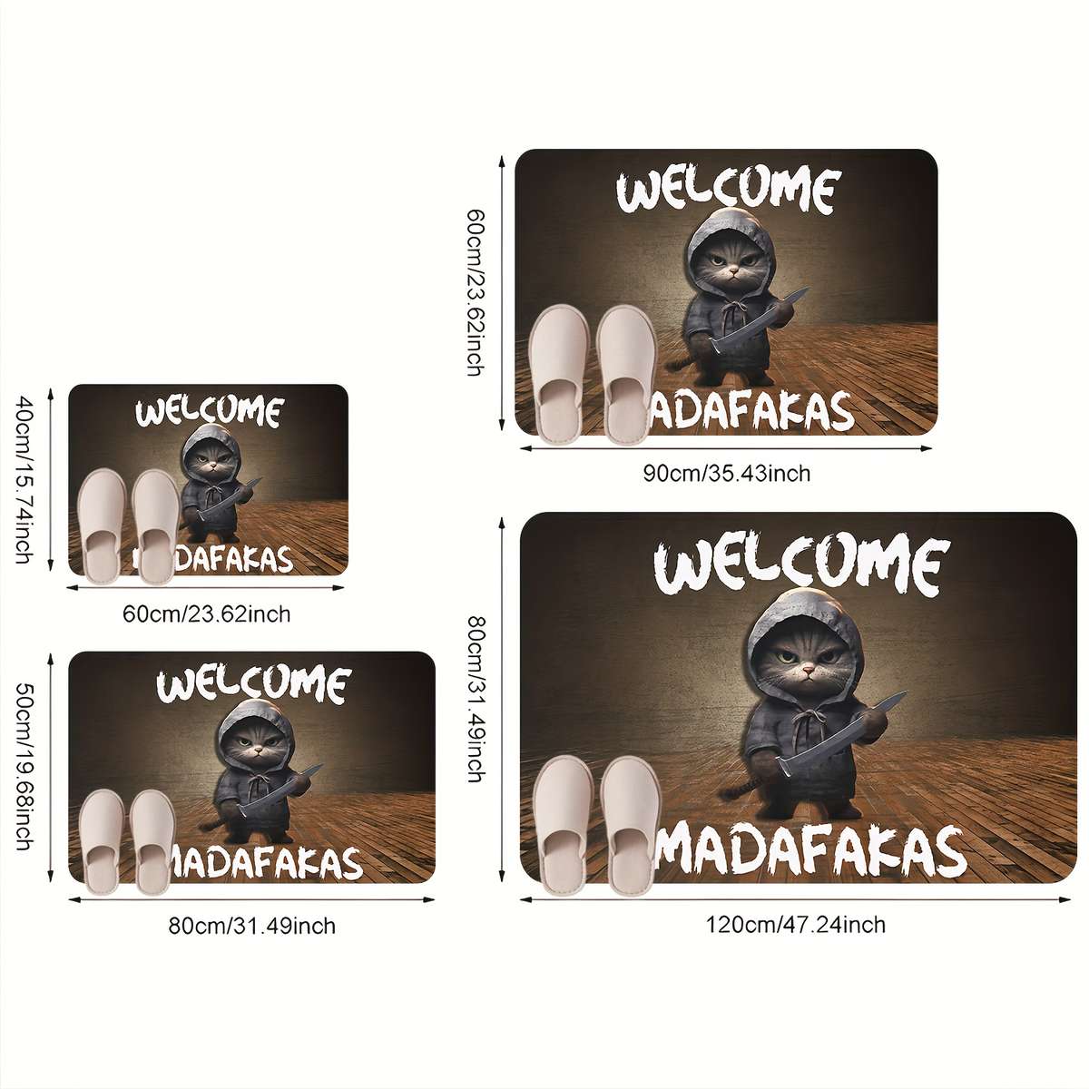 1Pc 15.7x23.6inch 40x60cm Floor Mat