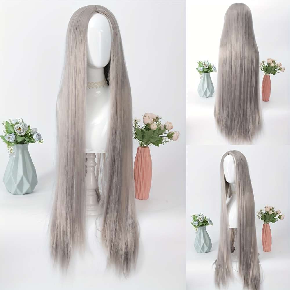 1Pc Black 101.6cm Fashion Design Wig