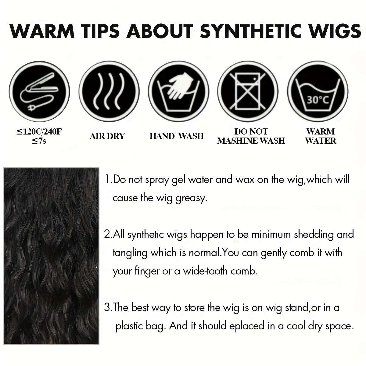 Black Fashion Design Wig