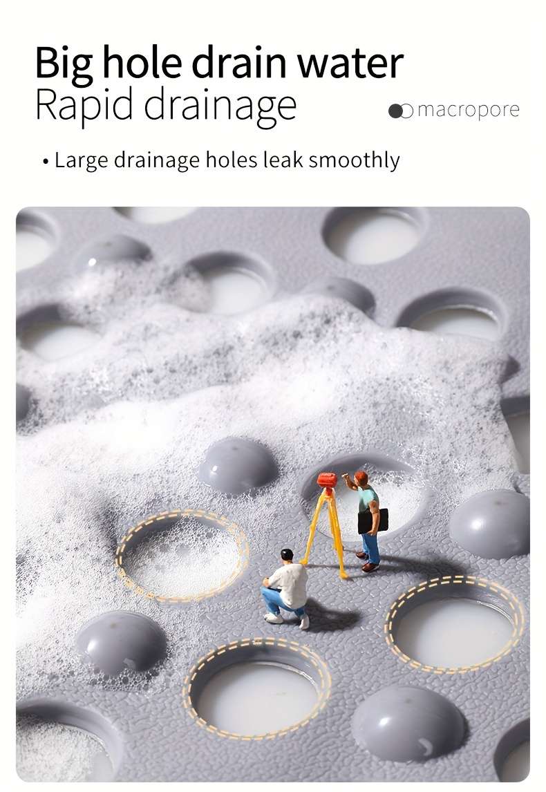 1Pc Gris 39.88x69.85cm Floor Mat