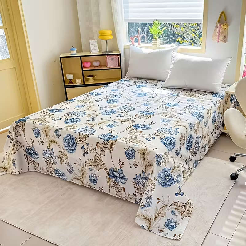 1 Bed Sheet Without Pillowcase Flowers 230cm*250cm