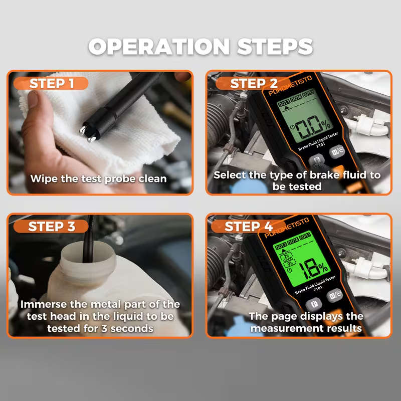 Portable Digital Brake Fluid Tester